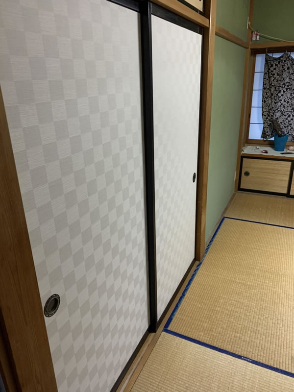 愛西市のお客様襖の張替え写真