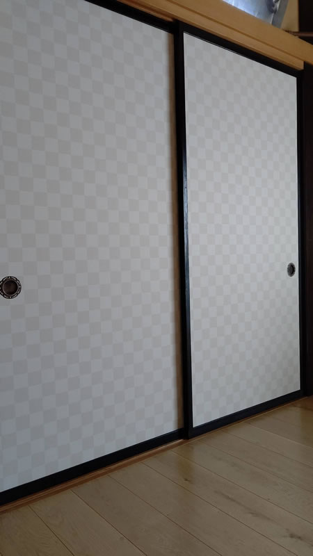 愛西市のお客様襖の張替え写真