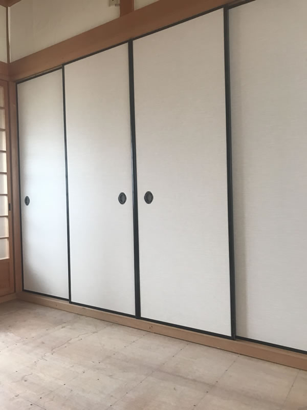 あま市のお客様襖の張替え写真