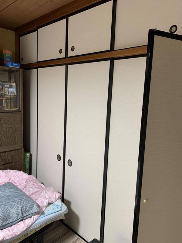 半田市のお客様襖の張替え写真