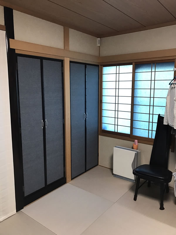 半田市のお客様襖の張替え写真