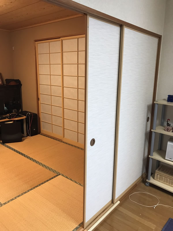 碧南市のお客様襖の張替え写真