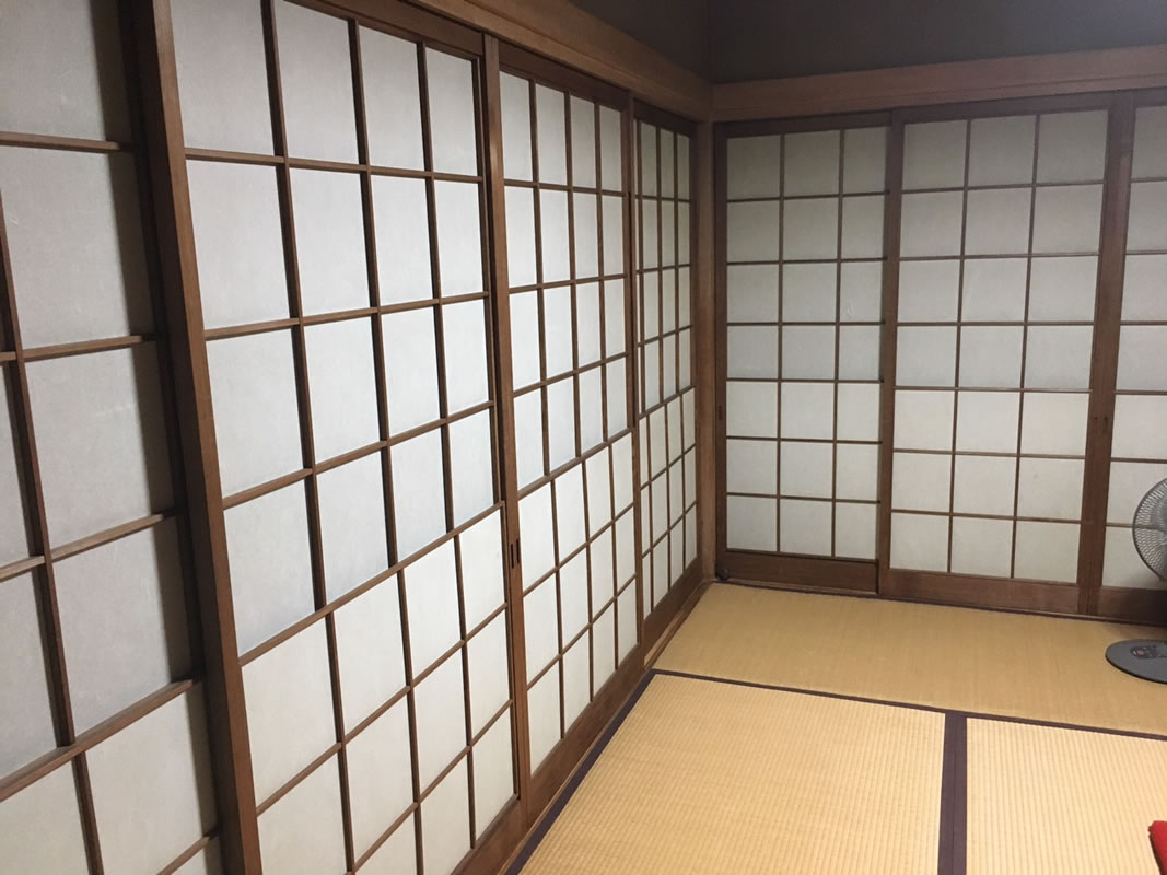 稲沢市のお客様障子の張替え写真