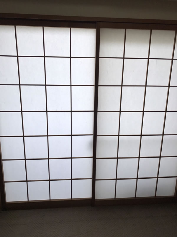 犬山市のお客様障子の張替え写真