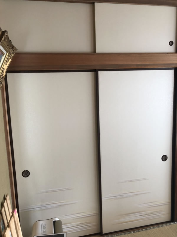 一宮市のお客様襖の張替え写真
