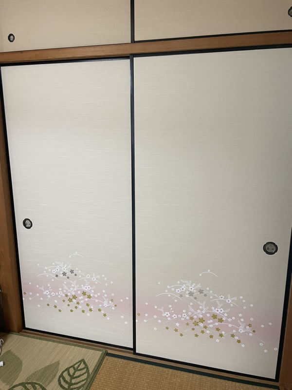 一宮市のお客様襖の張替え写真