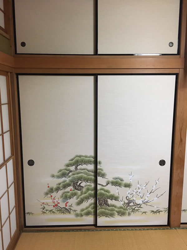 一宮市のお客様襖の張替え写真