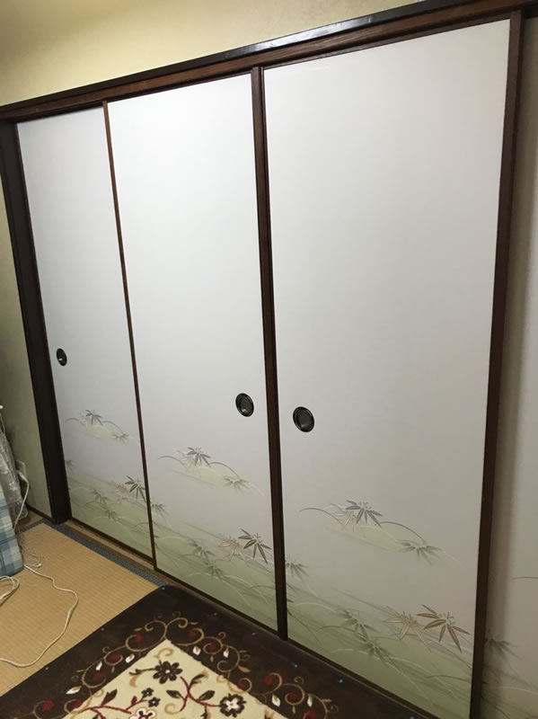 岩倉市のお客様襖の張替え写真