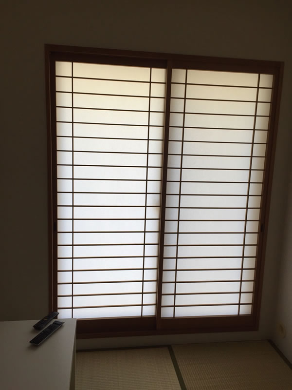 岩倉市のお客様障子の張替え写真
