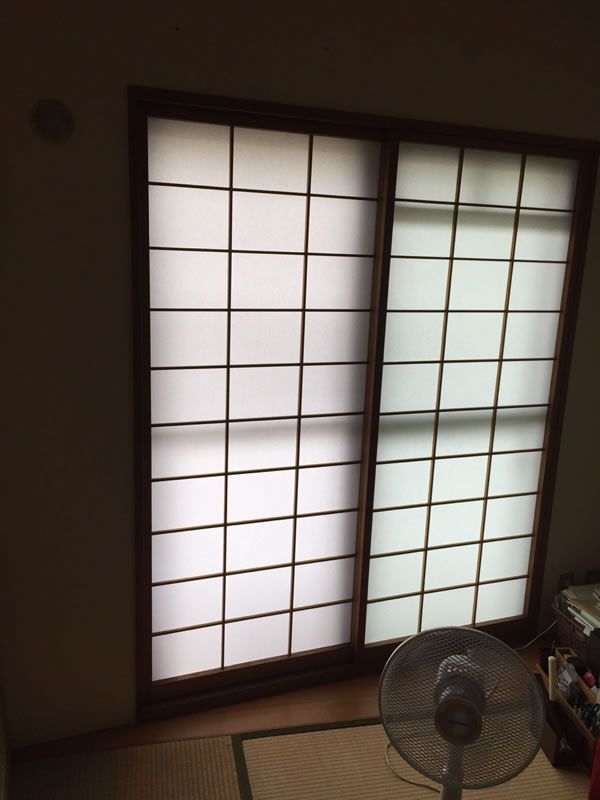 岩倉市のお客様障子の張替え写真