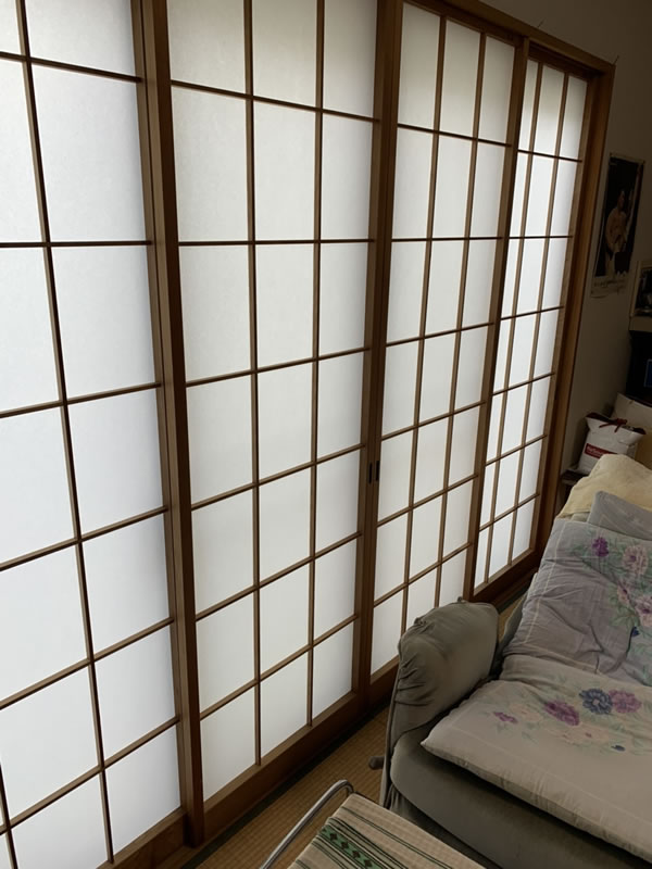 刈谷市のお客様障子の張替え写真
