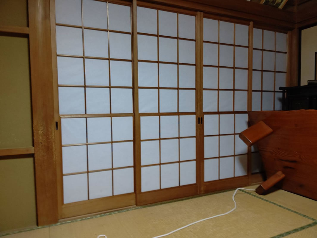 刈谷市のお客様障子の張替え写真