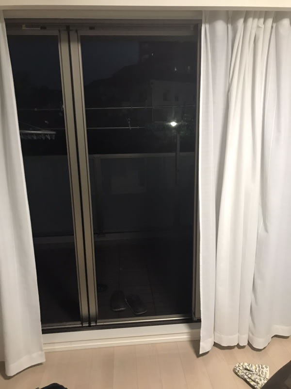 春日井市のお客様網戸の張替え写真