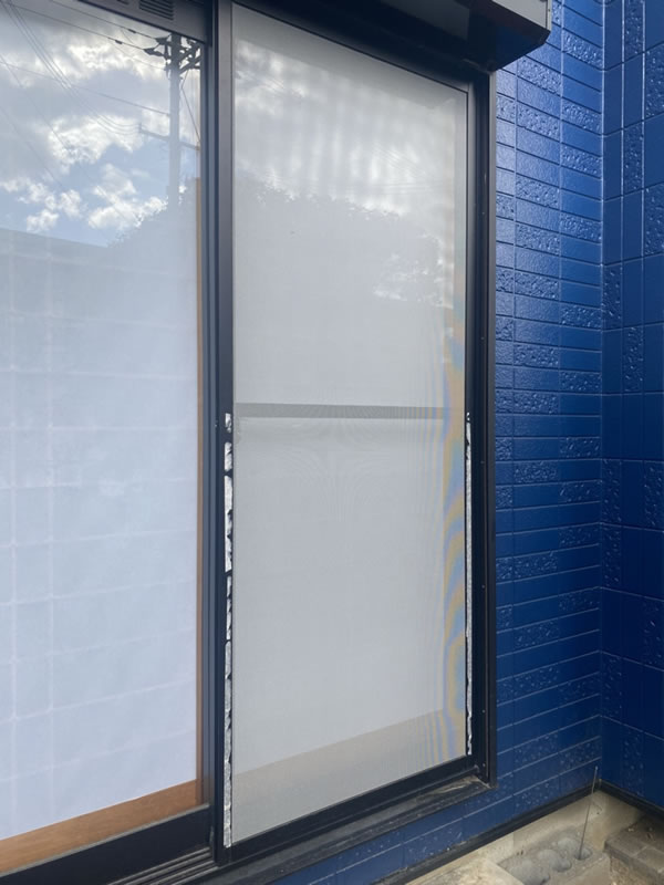 小牧市のお客様網戸の張替え写真