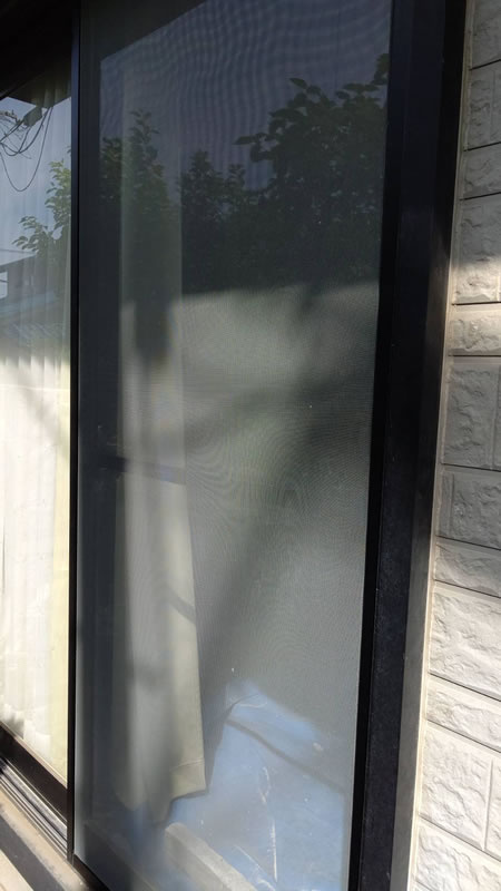 江南市のお客様網戸の張替え写真
