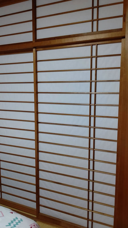 江南市のお客様障子の張替え写真