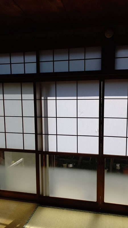 江南市のお客様障子の張替え写真