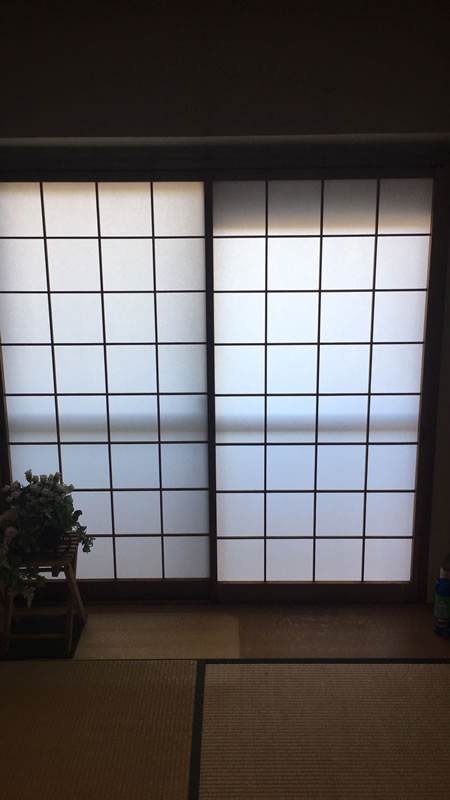 みよし市のお客様障子の張替え写真