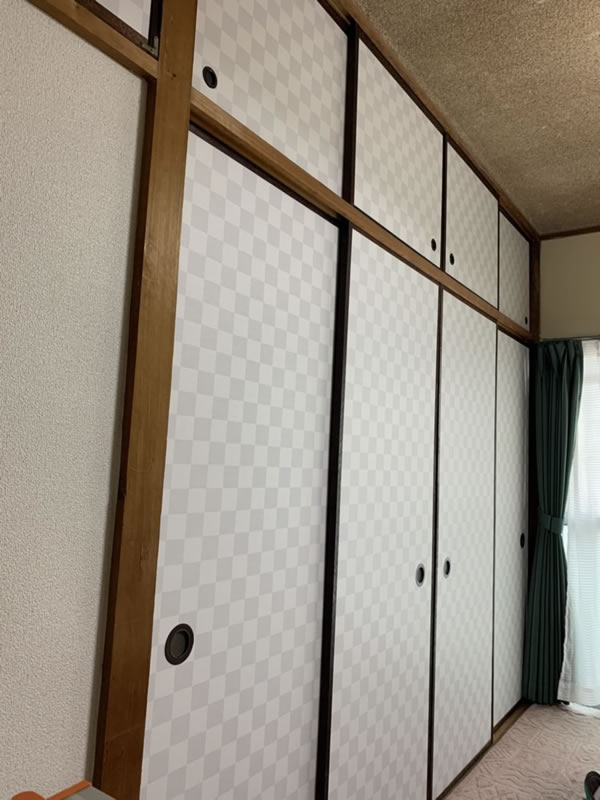 名古屋市東区のお客様襖の張替え写真