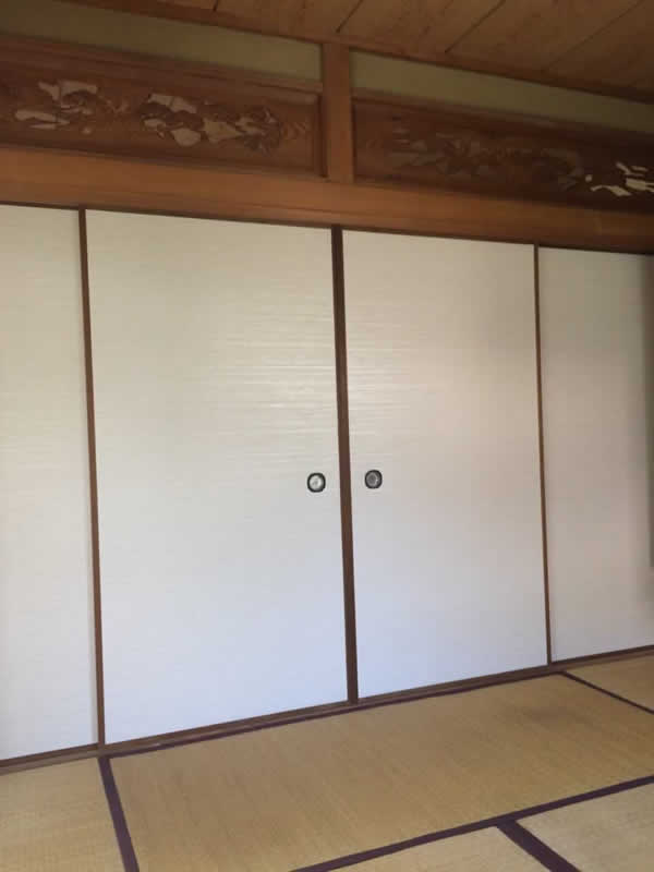 名古屋市北区のお客様襖の張替え写真