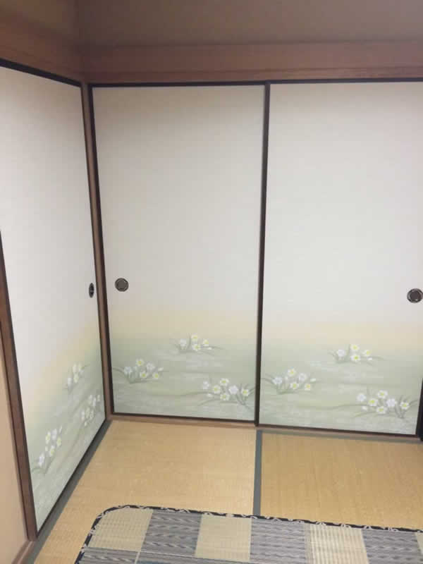 名古屋市北区のお客様襖の張替え写真