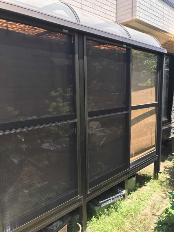 名古屋市名東区のお客様網戸の張替え写真