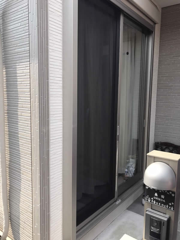 名古屋市名東区のお客様網戸の張替え写真