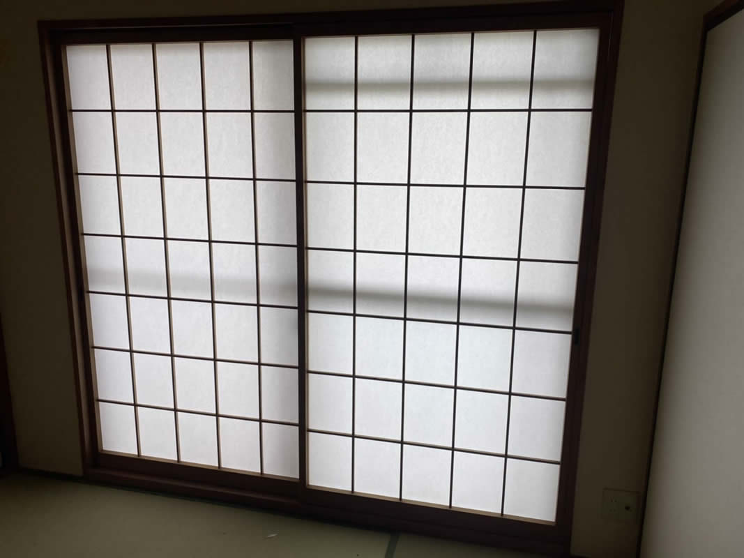 名古屋市緑区のお客様障子の張替え写真