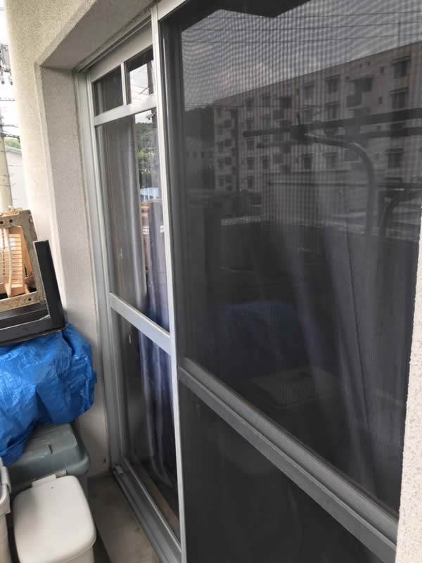 名古屋市南区のお客様網戸の張替え写真