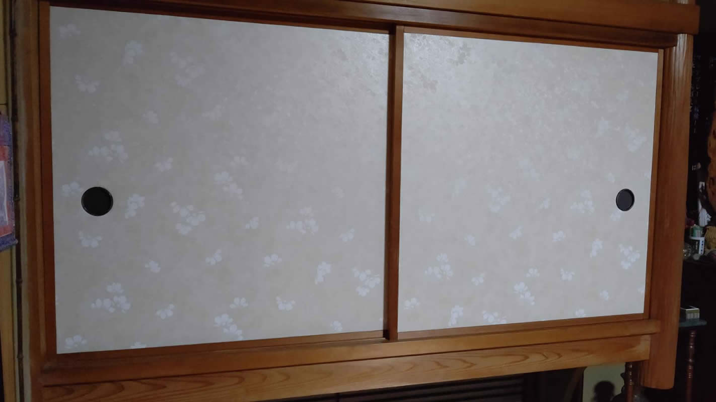 名古屋市瑞穂区のお客様襖の張替え写真