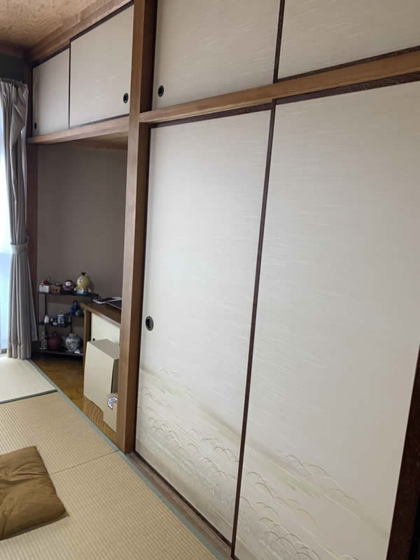 名古屋市守山区のお客様襖の張替え写真