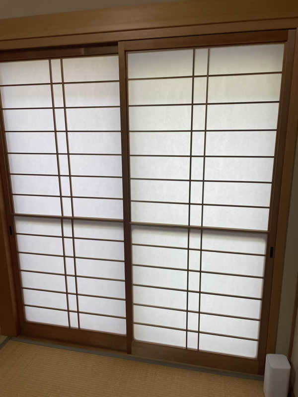 名古屋市中村区のお客様障子の張替え写真