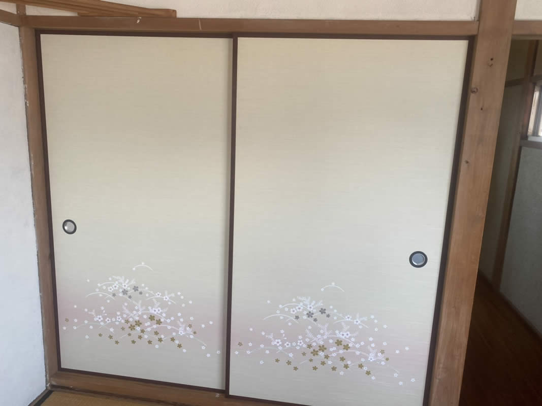 名古屋市千種区のお客様襖の張替え写真