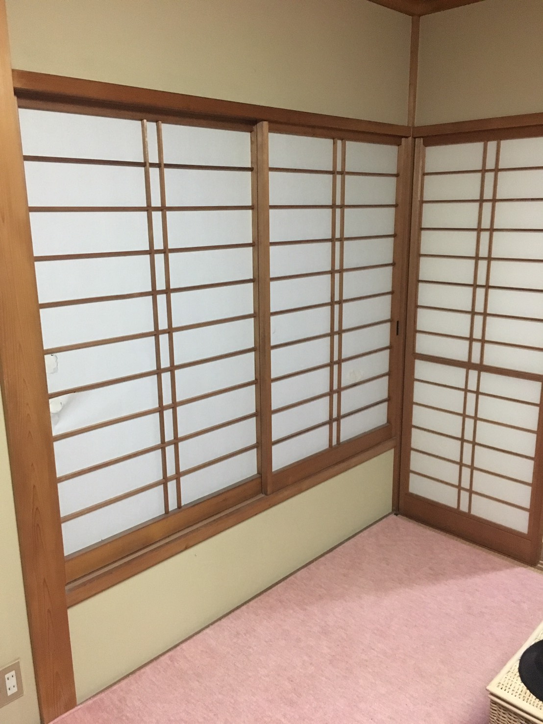 西尾市のお客様障子の張替え写真