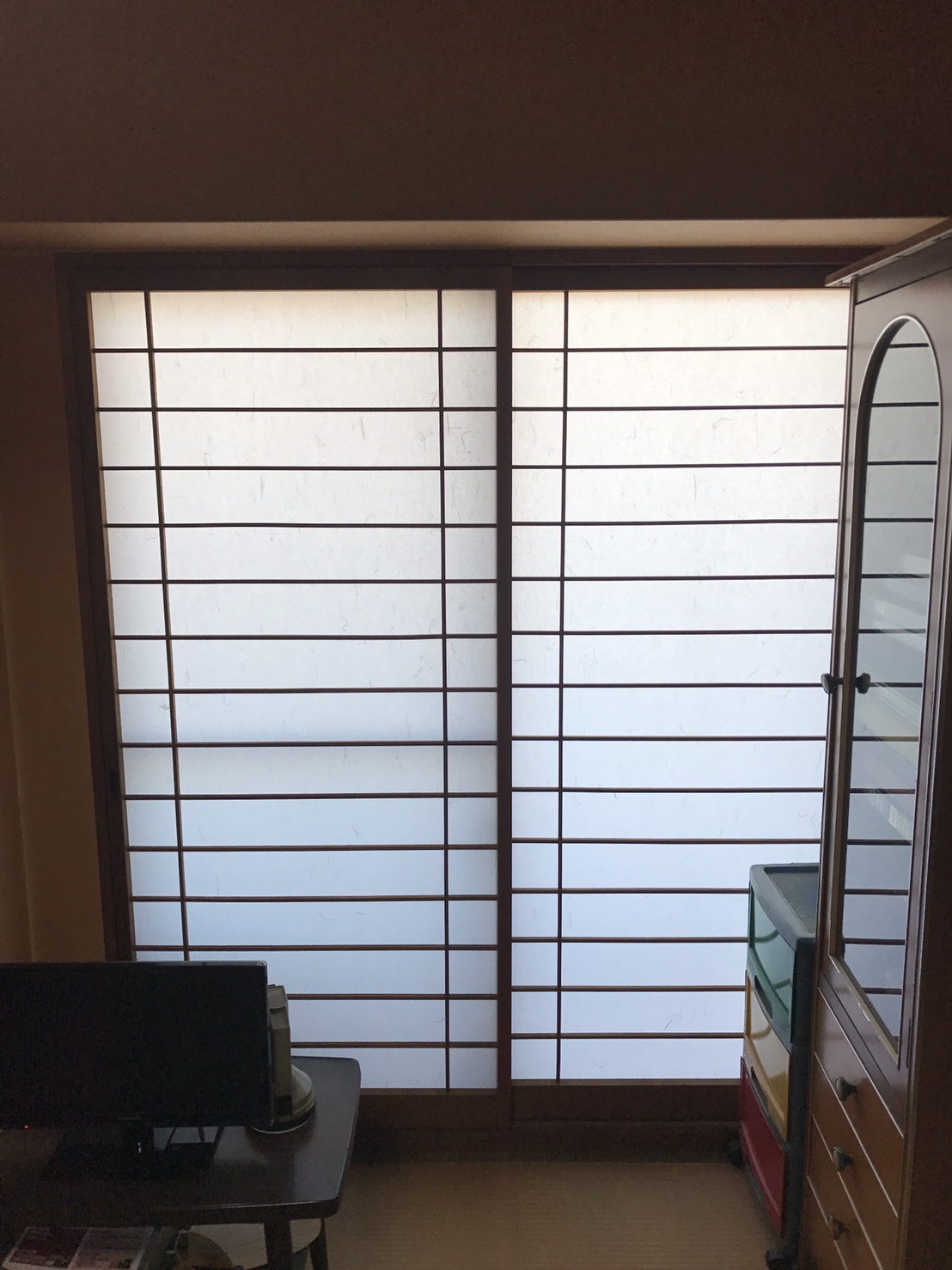 西尾市のお客様障子の張替え写真