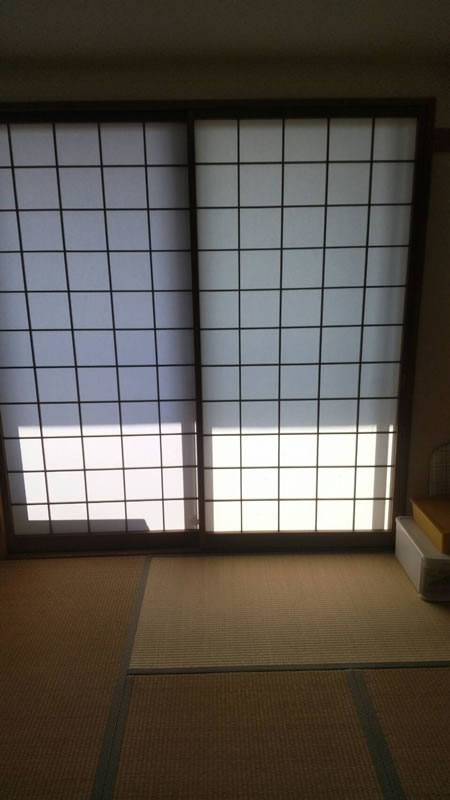 岡崎市のお客様障子の張替え写真