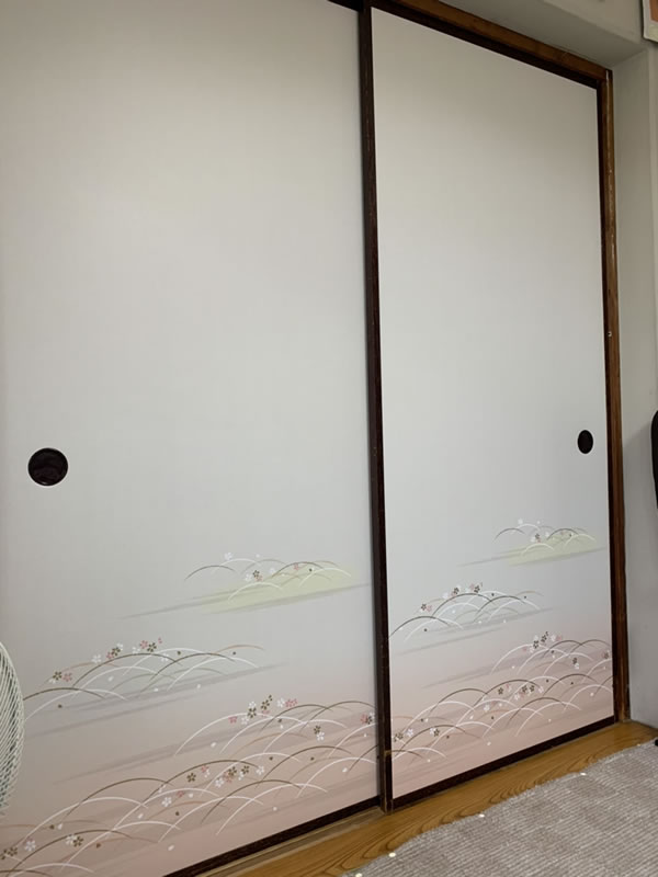瀬戸市のお客様襖の張替え写真