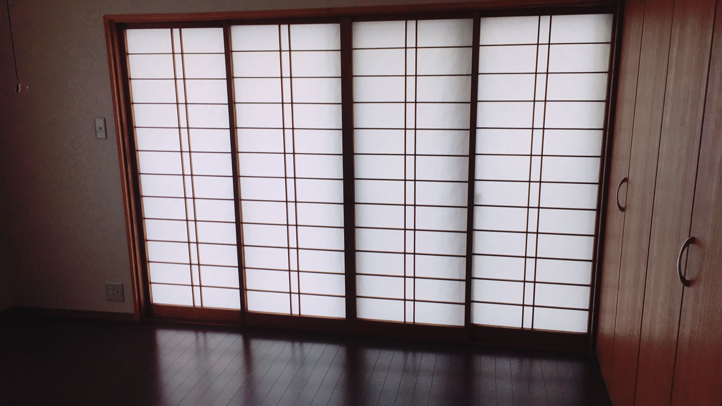 新城市のお客様障子の張替え写真