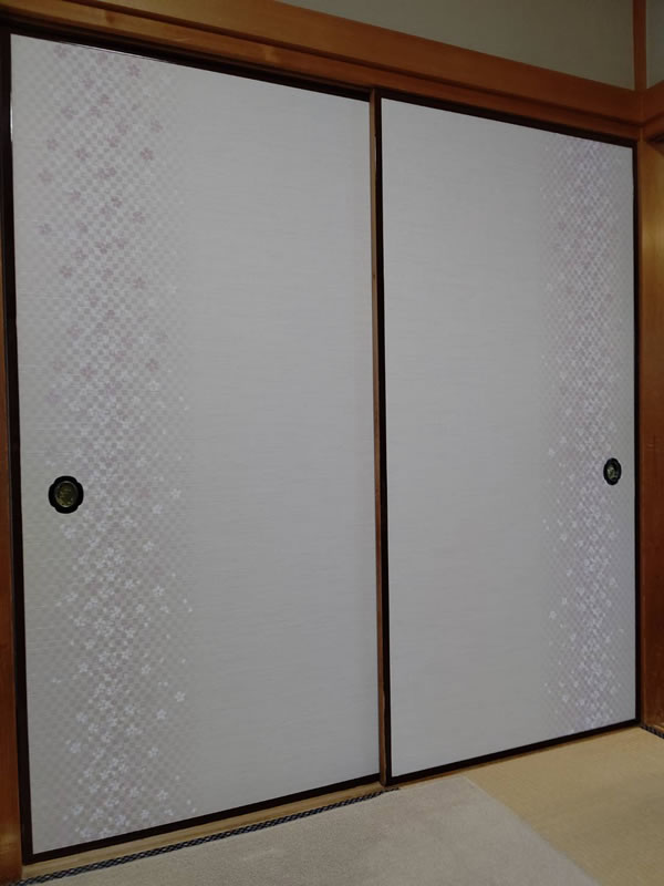 田原市のお客様襖の張替え写真