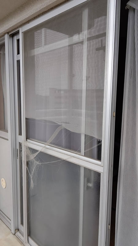 知多市のお客様網戸の張替え写真