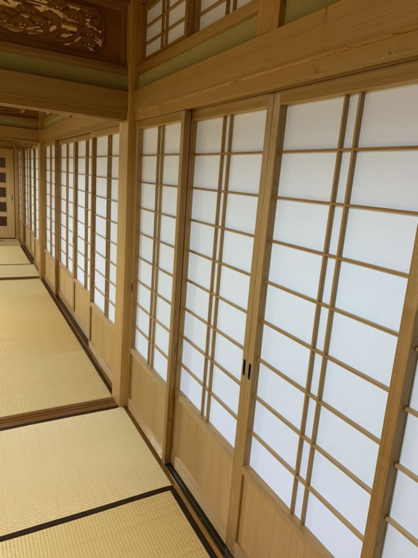 知多市のお客様障子の張替え写真