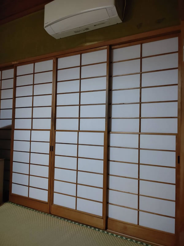 常滑市のお客様障子の張替え写真