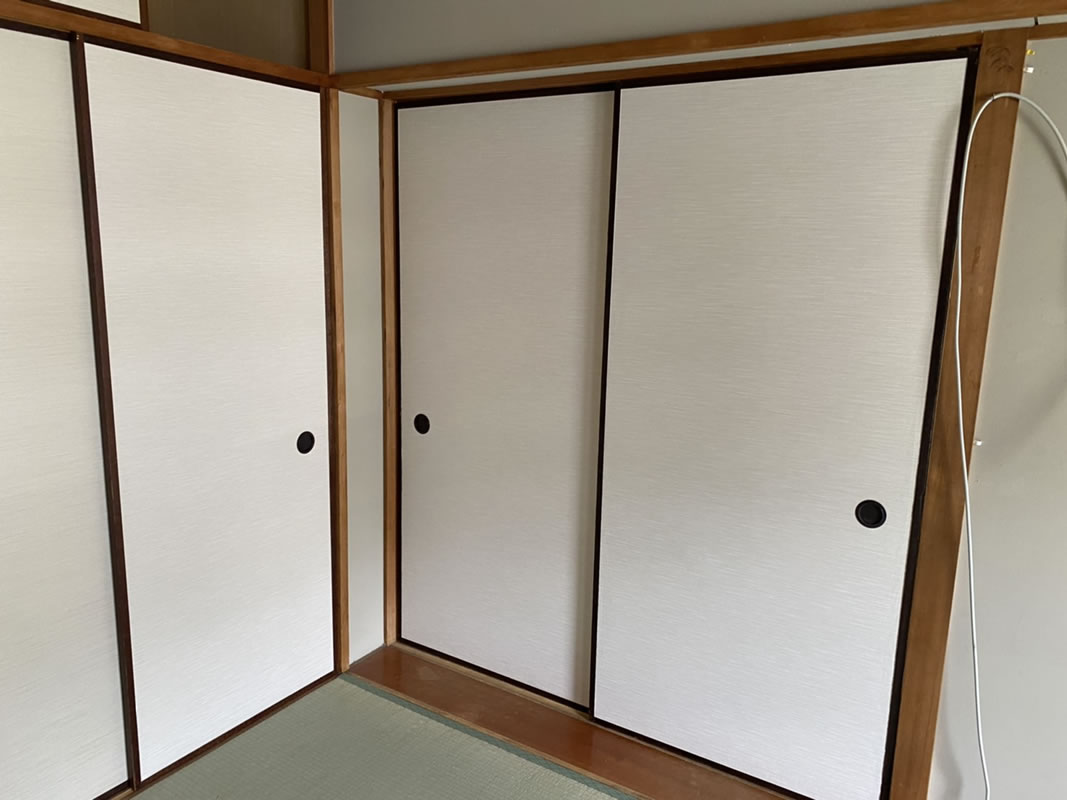 東海市のお客様障子の張替え写真