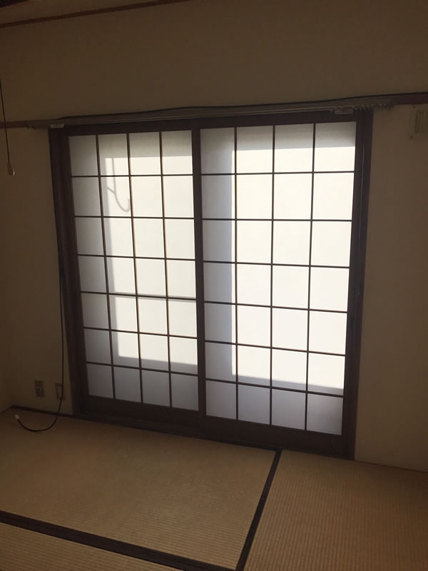 東海市のお客様障子の張替え写真