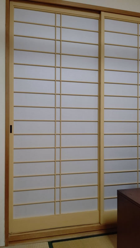 豊橋市のお客様障子の張替え写真