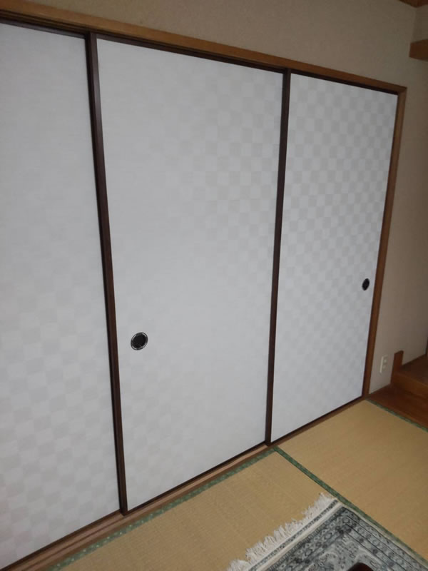 弥富市のお客様襖の張替え写真