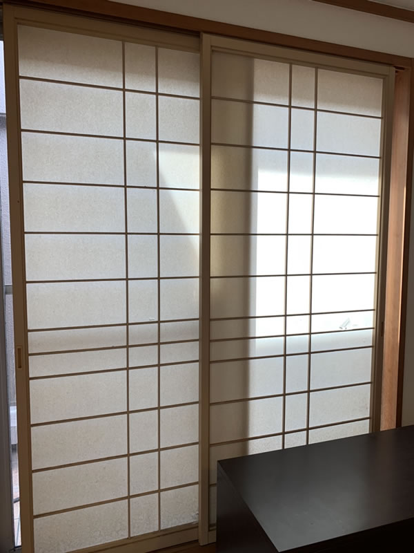 弥富市のお客様障子の張替え写真