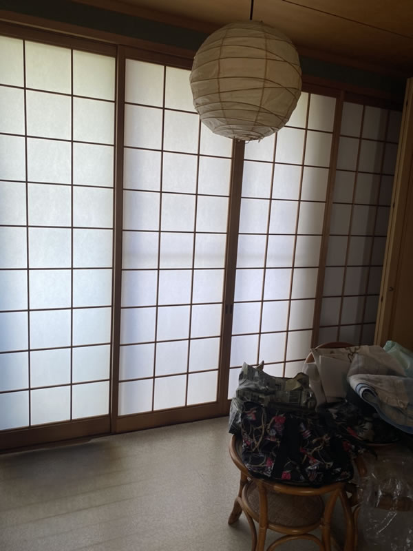 恵那市のお客様障子の張替え写真
