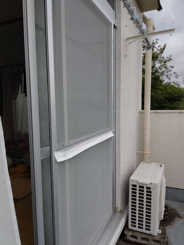 岐阜市のお客様網戸の張替え写真