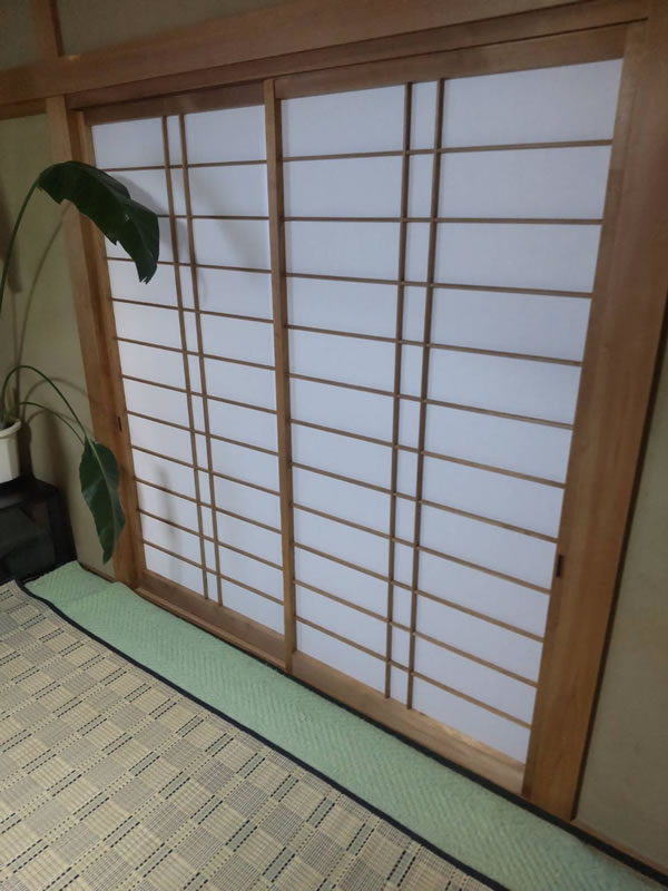 岐阜市のお客様障子の張替え写真